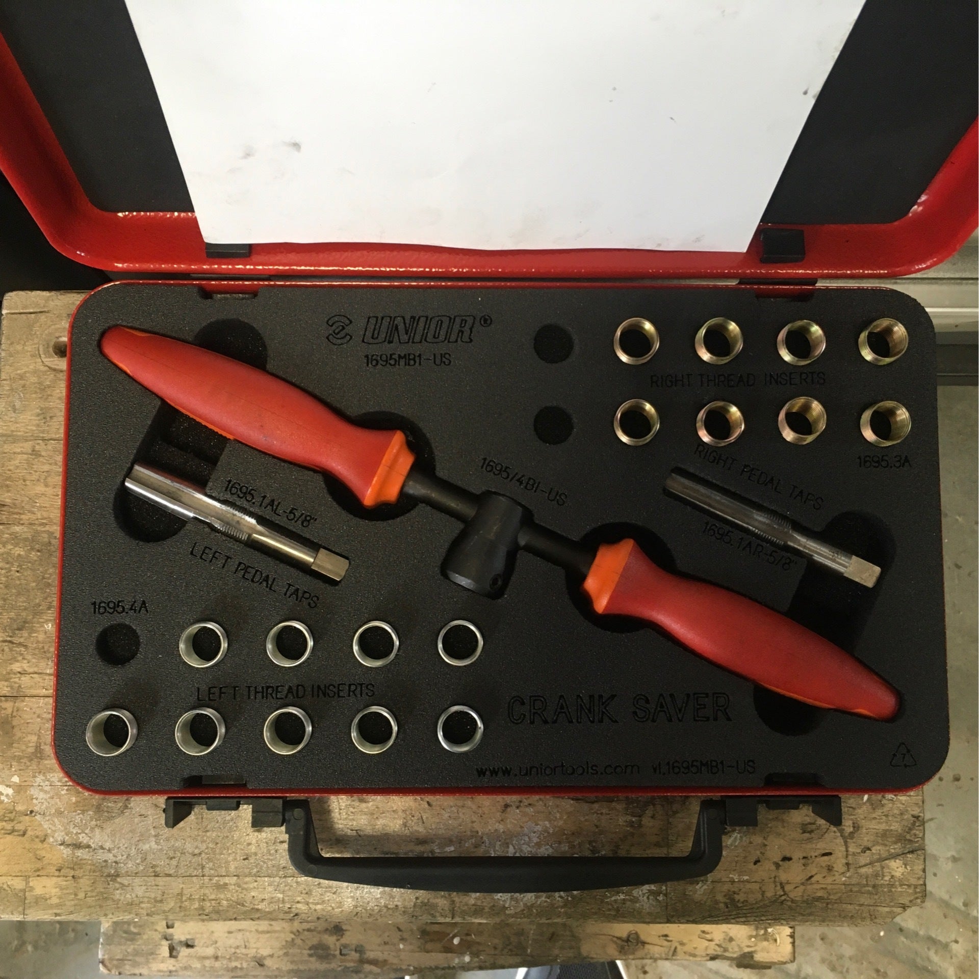 Helicoil crank saver labour part